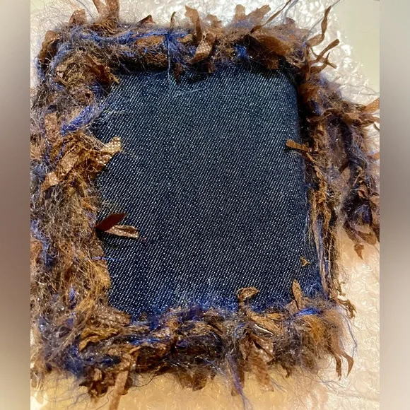 Handmade Fiber Journal Notebook A7 - Picture 3 of 8